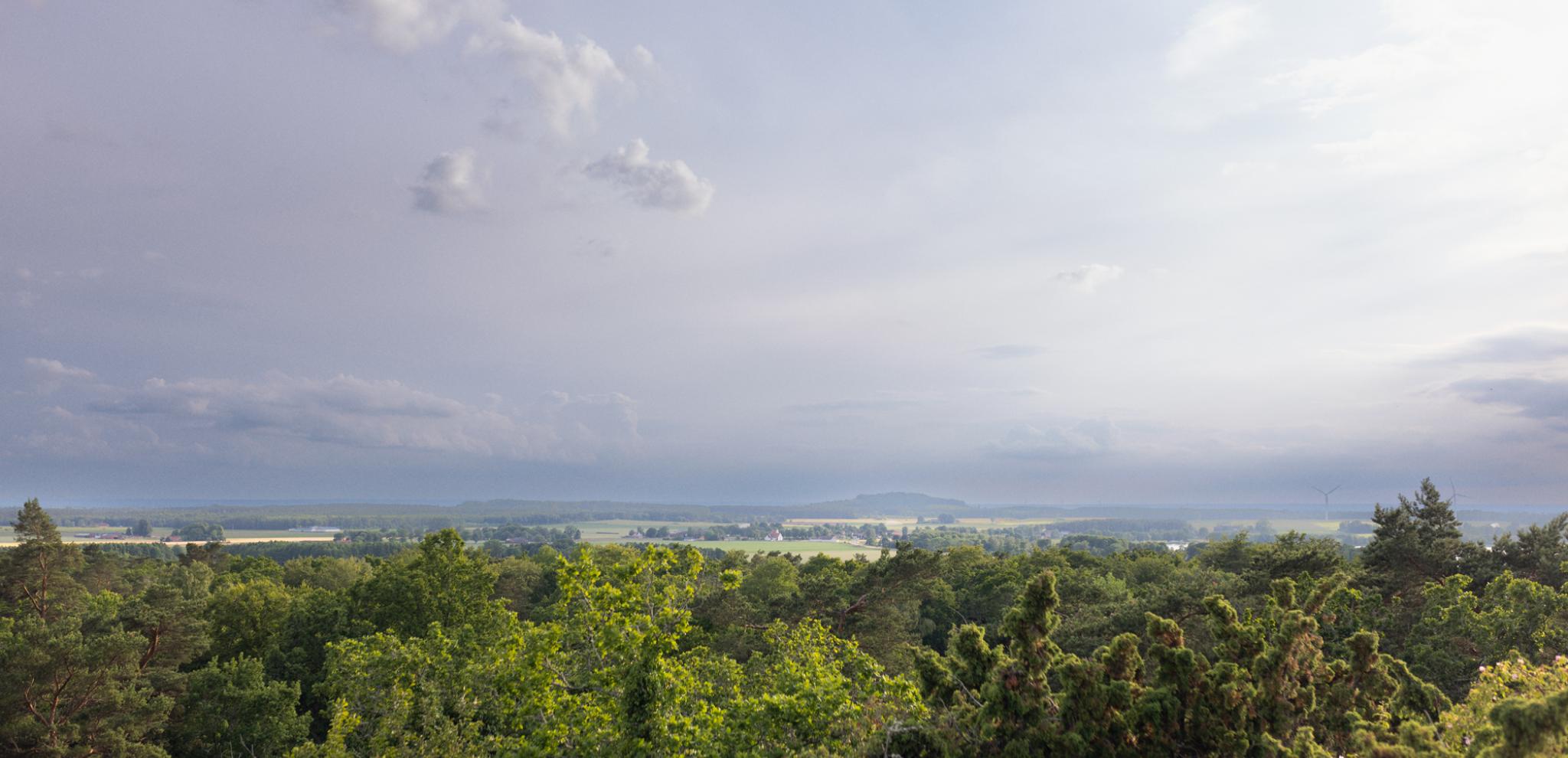 Birds view from top of a rock at Kjugekull