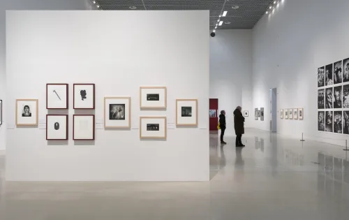 A couple enjoying an Art exhibition at Moderna Museet in Malmö