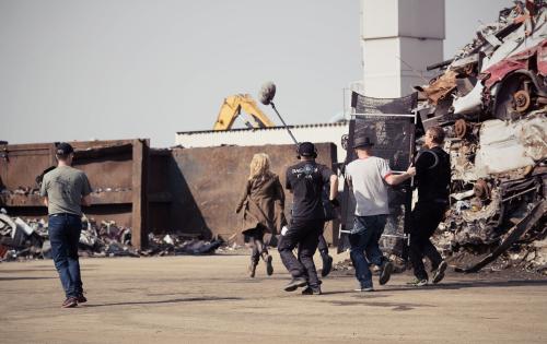 Filming of TV series The Bridge