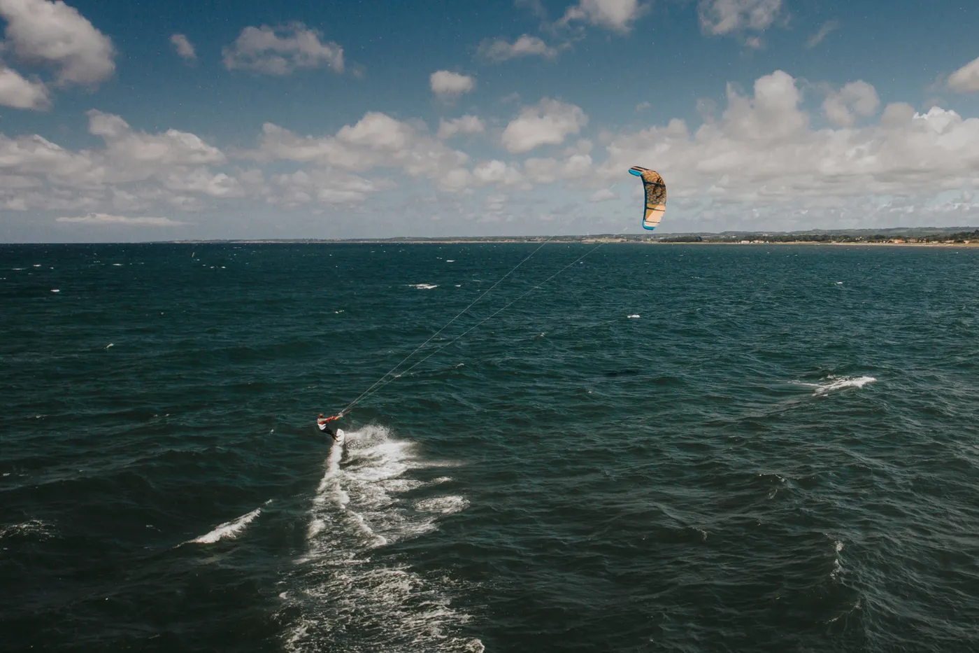 Kitesurfing outside Angelholm