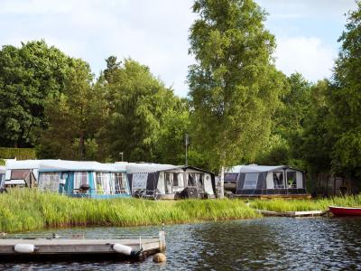 Camping by lake Immeln in Skåne